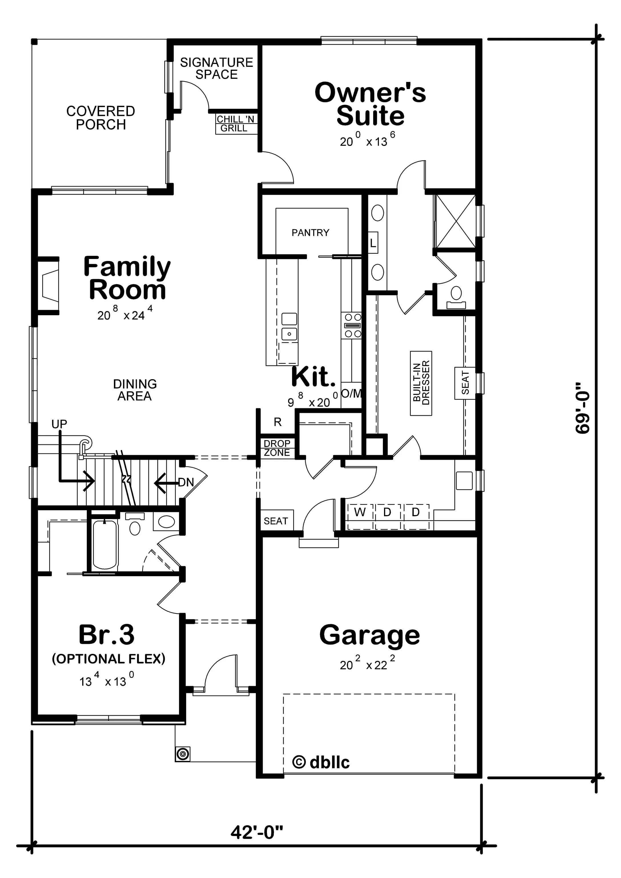 The Albany — first floor plan