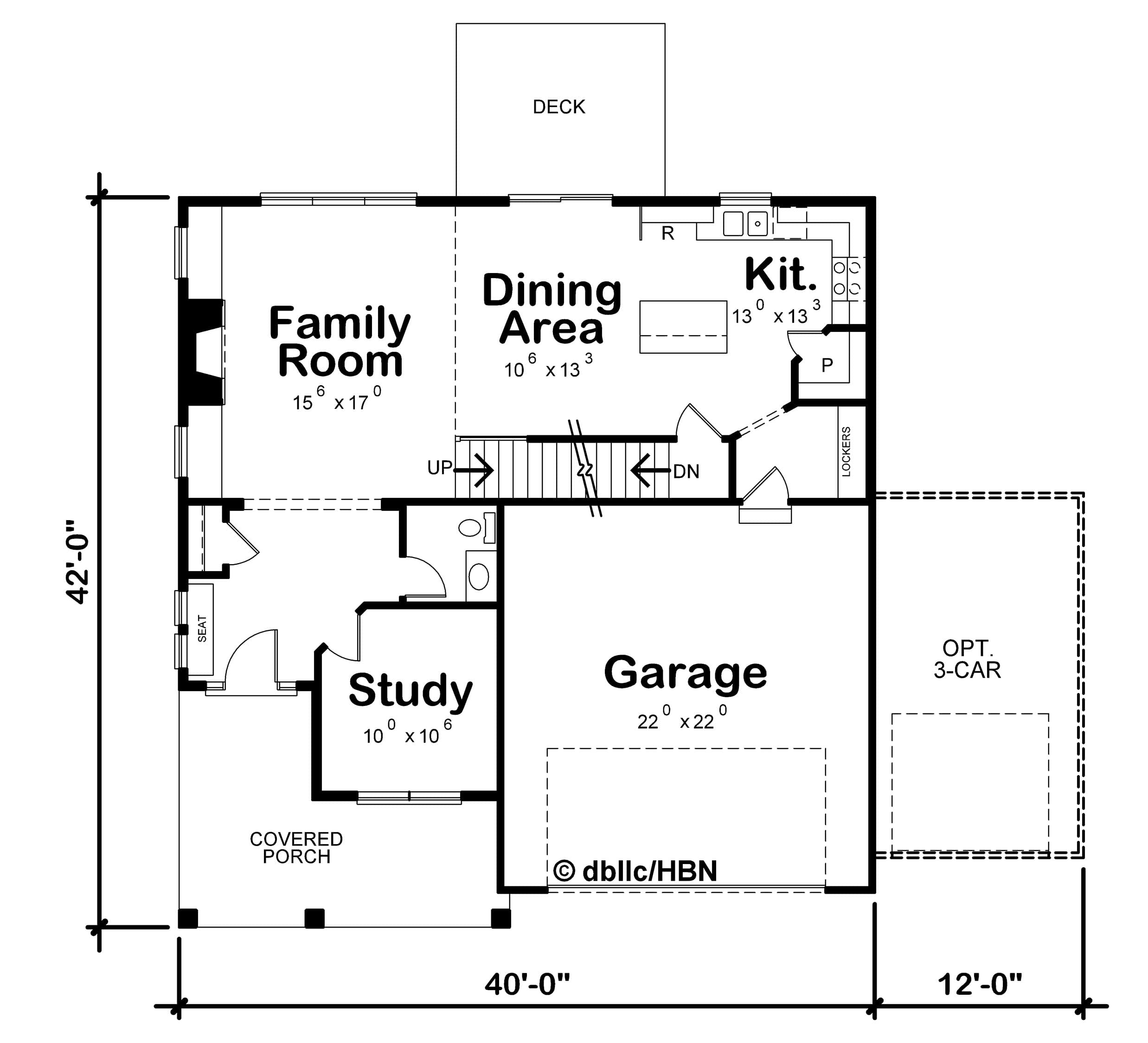 The Palmetto — first floor plan
