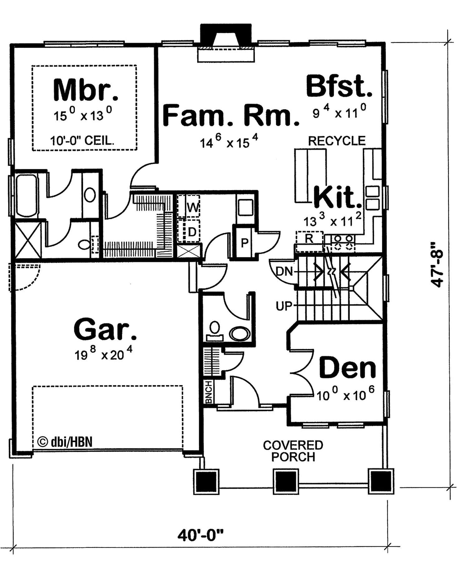 The Woodland — first floor plan